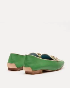 Suzanne Loafer Leather Green Oyster -clothing SS19 SUZANNE LOAFER GRASS 03 3e1111b4 116d 4977 b2d7 67bc0c651c06