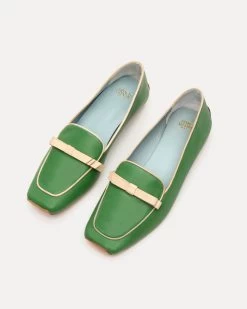 Suzanne Loafer Leather Green Oyster -clothing SS19 SUZANNE LOAFER GRASS 04 1dec2169 73ab 4712 b40b cf4717753249