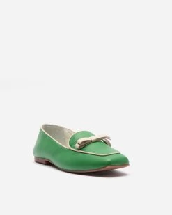 Suzanne Cozy Loafer Nappa Faux Shearling Green -clothing SUZANNE GREEN 02 130303b4 573a 4a1e 9d93 2f353480e50c