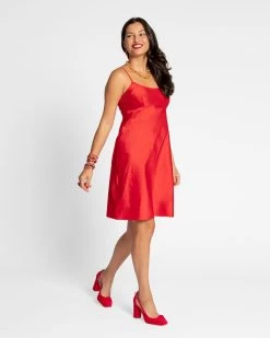 Slip Dress Red 6 Slip Dress Red -clothing Slip red 02