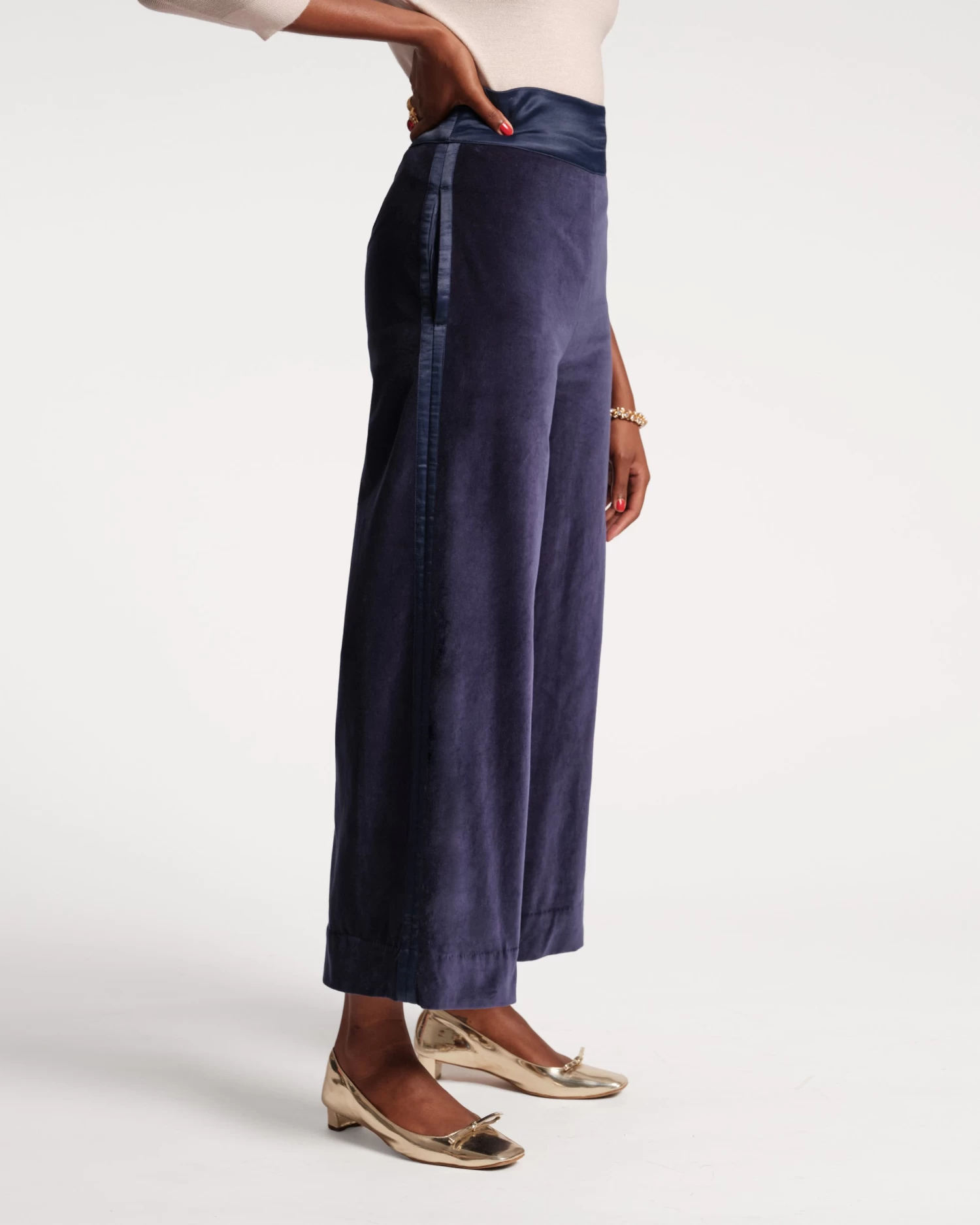 Tuxedo Pant Velvet Navy 3 Tuxedo Pant Velvet Navy - Image 3