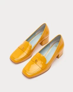 Twiggy Loafer Heel Soft Patent Mustard -clothing TWIGGYSP MUSTARD 04