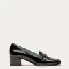 Twiggy Crinkle Soft Patent Loafer Black