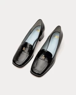 Twiggy Crinkle Soft Patent Loafer Black -clothing TWIGGY BLACK 04 ec5976bd a521 4c40 8e13 a6c8f65aea15