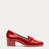 Twiggy Crinkle Soft Patent Loafer Cranberry