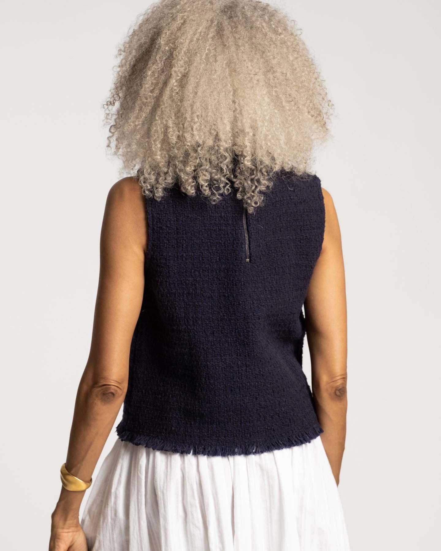 Twiggy Fringe Top Navy 3 Twiggy Fringe Top Navy - Image 3