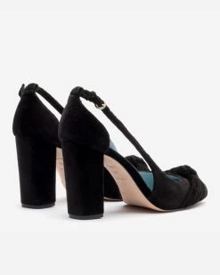 Retro Pump Velvet Black -clothing VELVET RETRO PUMP 03