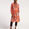 Balmacaan Jacket Rose Floral