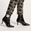 ZsaZsa Boot Soft Patent Black Oyster