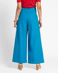Bossy Pant Wool Turquoise 10 Bossy Pant Wool Turquoise -clothing bossy torq 04