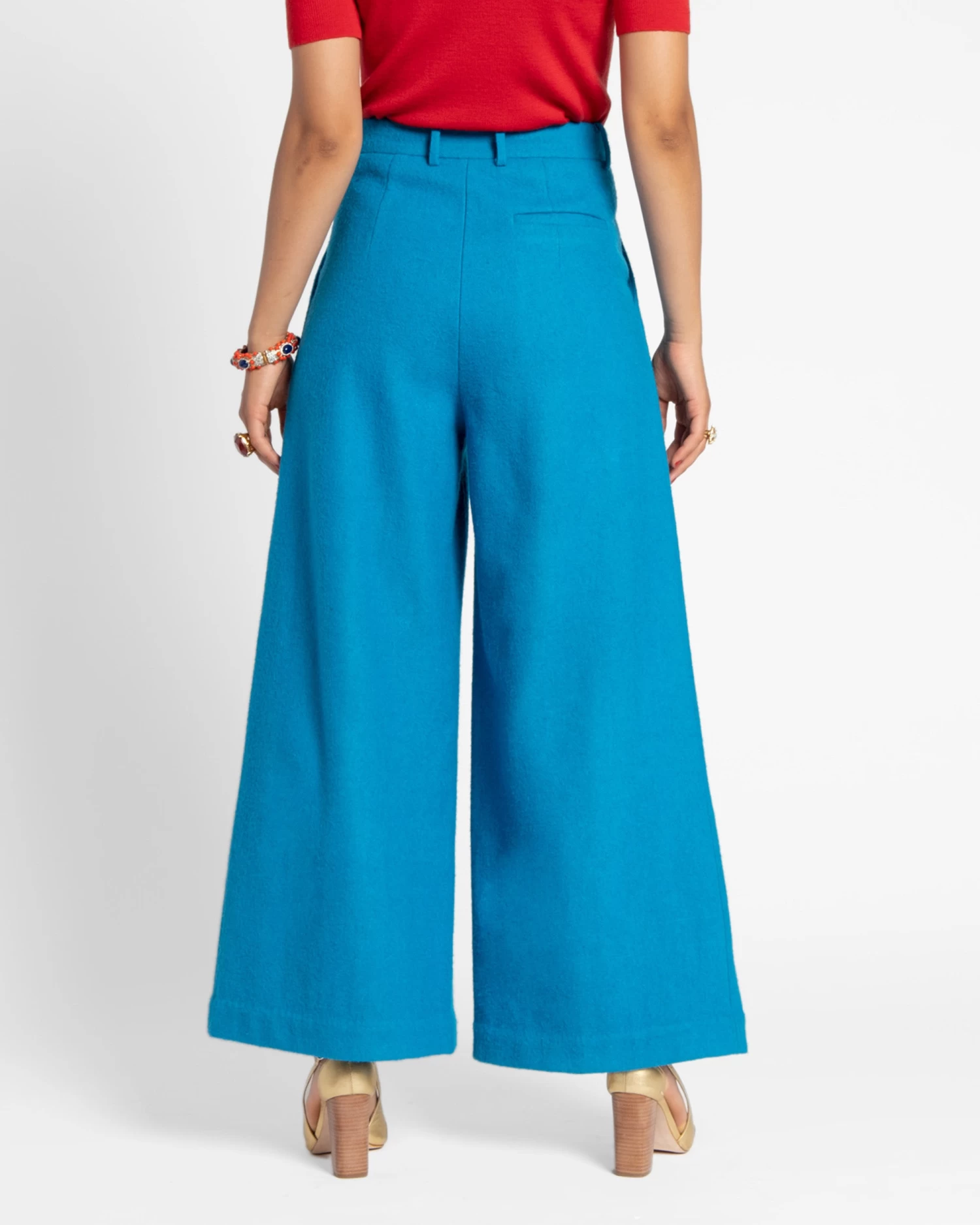 Bossy Pant Wool Turquoise 5 Bossy Pant Wool Turquoise - Image 5