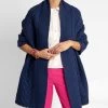 Classic Cable Wrap Colorblock Navy Natural