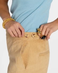 Chloe Corduroy Pant Camel -clothing chloe camel 04 00135229 07d0 4d46 94aa 98ef4334838a