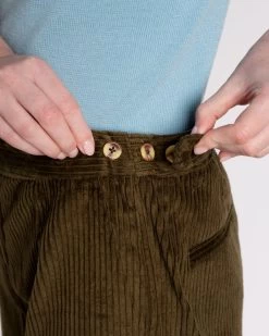 Chloe Corduroy Pant Olive -clothing chloe olive 04 9046561a 83eb 4c6a a2be 4bad0df490f4