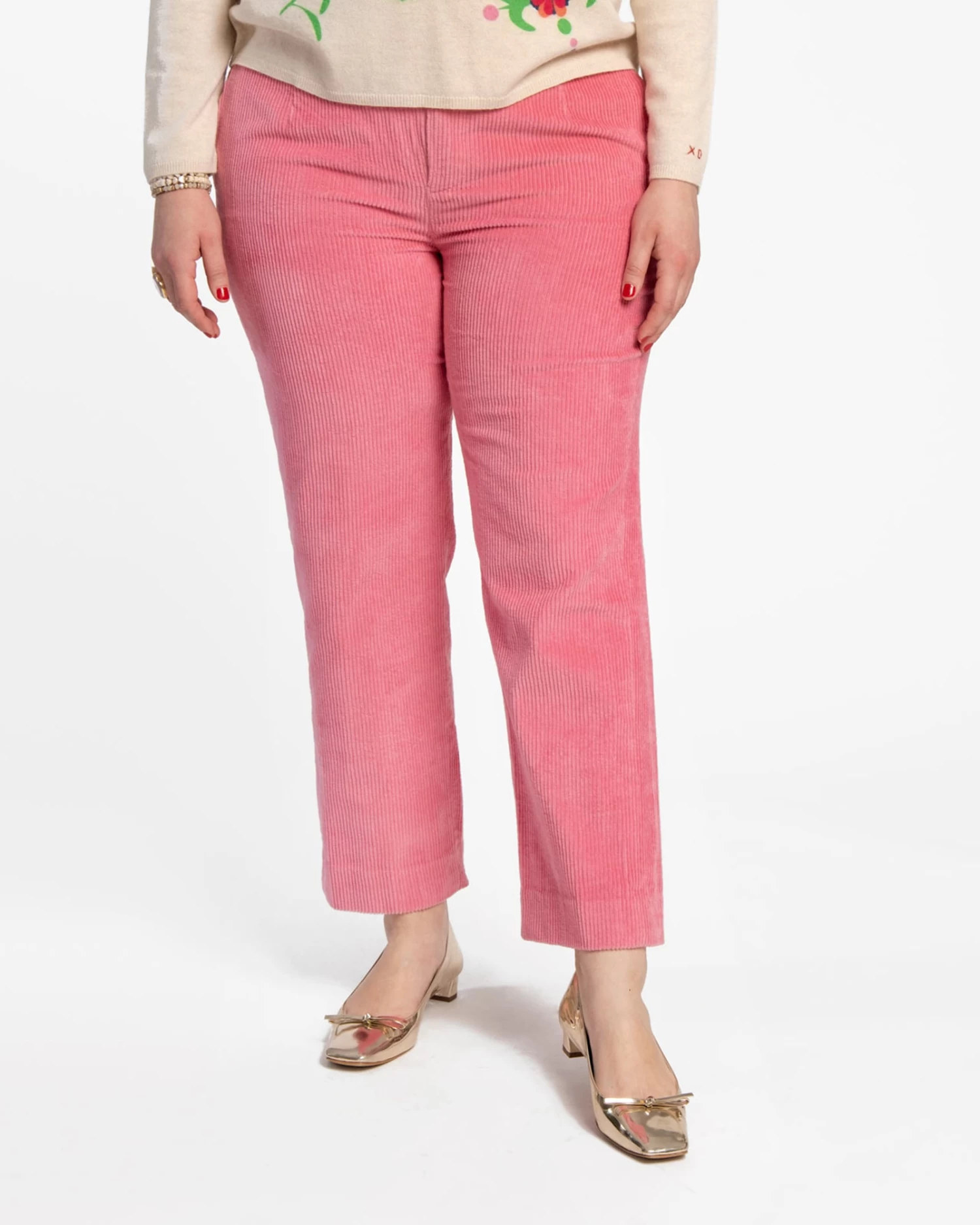 Chloe Corduroy Pant Pink 5 Chloe Corduroy Pant Pink - Image 5