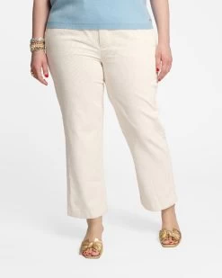Chloe Corduroy Pant Oyster -clothing chloe white