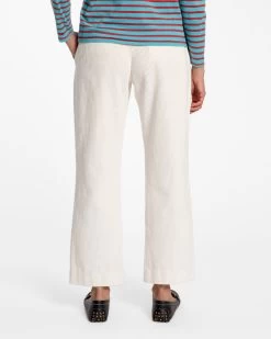 Chloe Corduroy Pant Oyster -clothing chloe white 03
