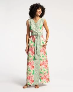 Colony Dress Azalea Pink Green