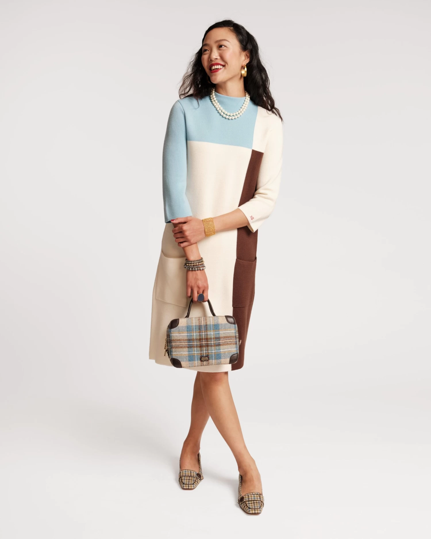 Annie Merino Colorblock Dress 2 Annie Merino Colorblock Dress - Image 2