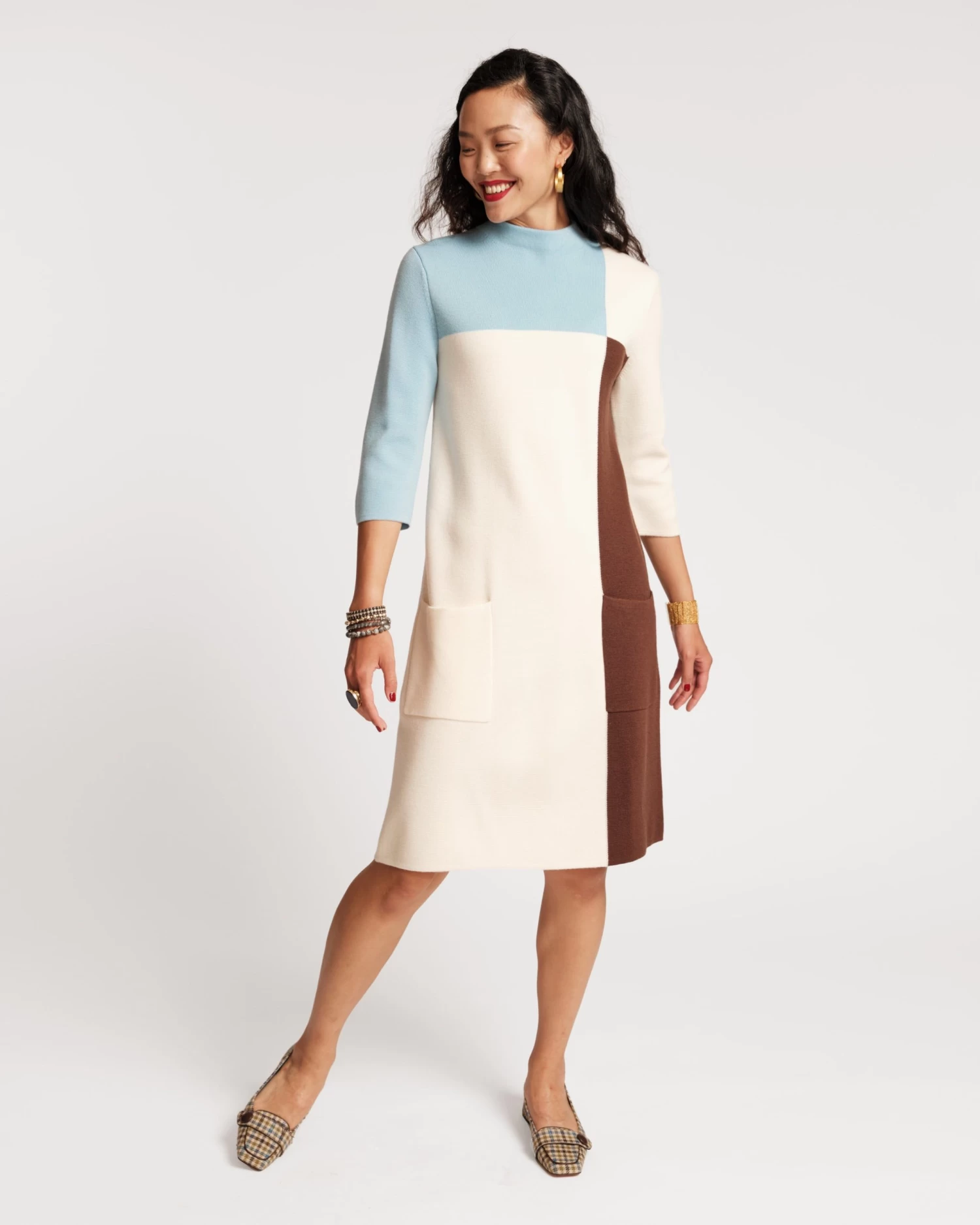 Annie Merino Colorblock Dress 3 Annie Merino Colorblock Dress - Image 3