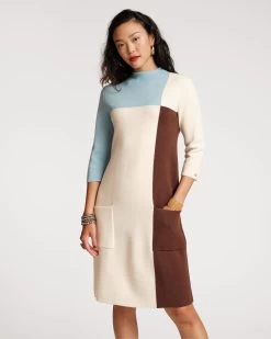 Annie Merino Colorblock Dress 11 Annie Merino Colorblock Dress -clothing colorblock dress 05