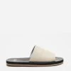 Cloud Slide Sandal Oyster Black