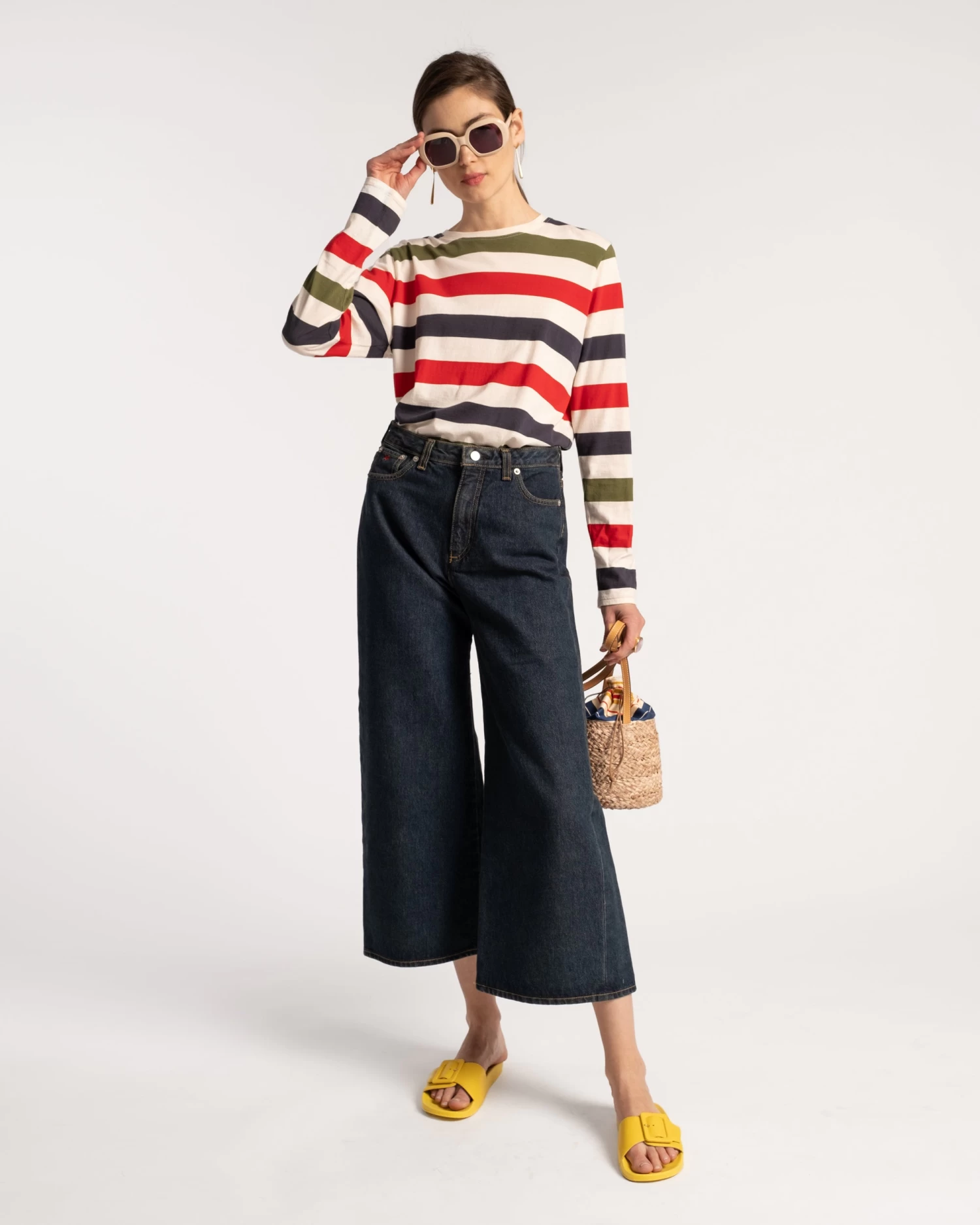 Long Sleeve Tee Boatman Stripe Oyster Multi 1 Long Sleeve Tee Boatman Stripe Oyster Multi