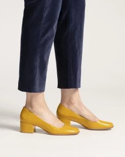 Doll Pump Soft Patent Mustard -clothing doll mustard scaled