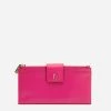 Double Slim Wallet Soft Nappa Pink Oyster