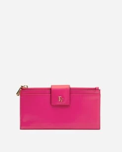 Double Slim Wallet Soft Nappa Pink Oyster