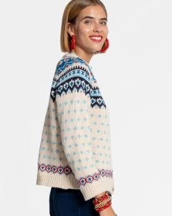 Fair Isle Cardigan Sweater White -clothing fairisle white 05 4dca588c 1e53 47e1 9487 f35ed59917a7