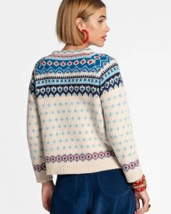 Fair Isle Cardigan Sweater White -clothing fairisle white 06 ed99f793 f578 4766 bf0a 21c06006e10a