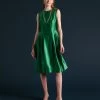 Florencia Dress Silk Emerald