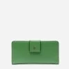 Double Slim Wallet Soft Napa Green