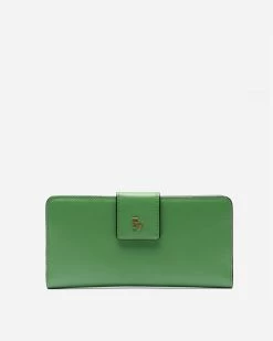 Double Slim Wallet Soft Napa Green