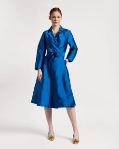 Lucille Wrap Dress Cobalt -clothing lucille cobalt 01