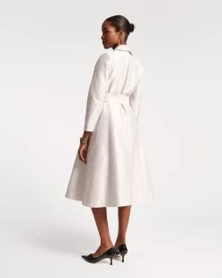 Lucille Wrap Dress Dupioni Silver 7 Lucille Wrap Dress Dupioni Silver -clothing lucille silver 023