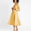 Lucille Wrap Dress Gold