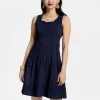 Ribbon Dress Navy