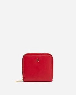 Zip Around French Purse Soft Nappa Red Oyster