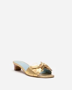 Sandy Slide Heel Soft Glove Nappa Platino -clothing sandy gold 02 dfeb413d 6a46 4b70 8dfd 80afc179b415