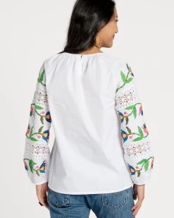 Saskia Embroidered Blouse White Multi 5 Saskia Embroidered Blouse White Multi -clothing saskia white 03 26e7caed b246 4f63 abc0 caeebb66631c