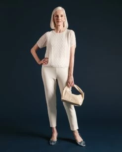 Lucy Pant Japanese Stretch Blend Oyster 9 Lucy Pant Japanese Stretch Blend Oyster -clothing sequin white top 72b33eb2 258d 416e 948d d4dd4f3a3326