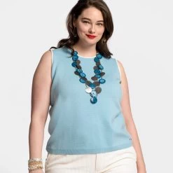 Darling Shell Milano Stitch Light Blue -clothing shell lightblue plus
