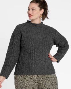 Wool Fisherman Skipper Pullover Charcoal -clothing skipper charcoal 06 d134637a a9d8 444d bdc7 66f24a52c738