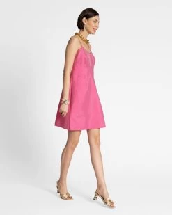 Slip Dress Pink -clothing slip pink 02
