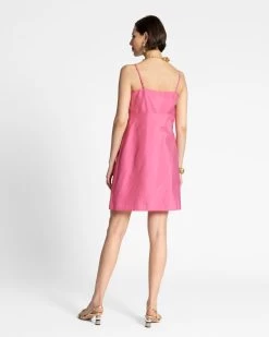 Slip Dress Pink -clothing slip pink 03