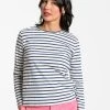 Long Sleeve Striped Shirt Oyster Navy