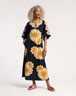 Delightful Caftan Sunrise Navy Multi