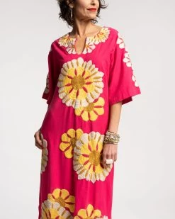 Delightful Caftan Sunrise Pink Multi -clothing sunrise pink 02